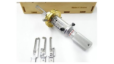 Locksmith tools - MUL-T-LOCK MAX kit PROFI for opening Multilok cylinders - 4 profiles in the kit