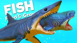 *NEW* KILLER MAKO SHARK vs PREHISTORIC MEGALODON! | Feed and Grow Fish