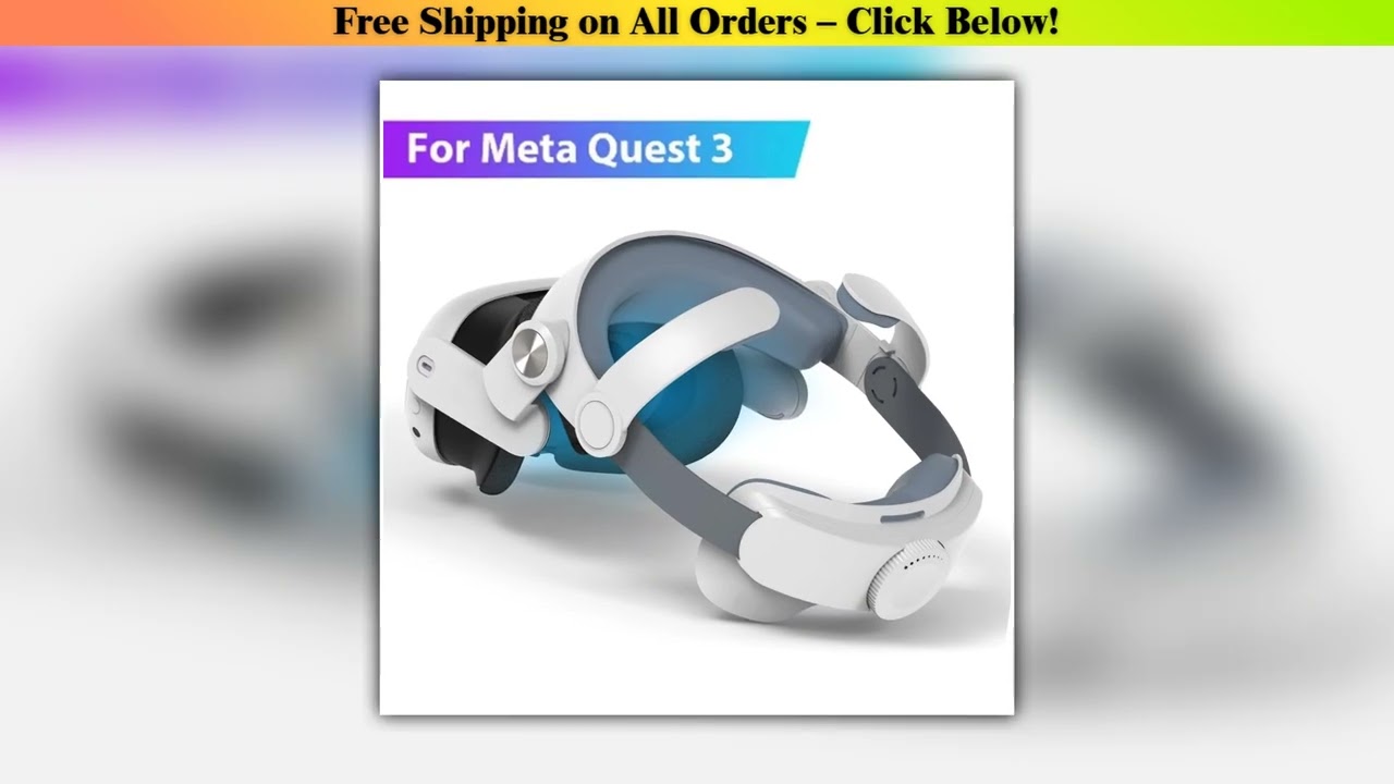 Replaceable Elite Strap for Meta Quest 3 VR Headset Improve Comfort Adjustable Head Strap for Meta