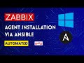 Automated Zabbix Agent Installation on Windows Using Ansible | Tamil
