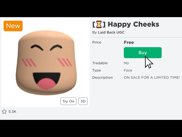 free super happy face - Roblox