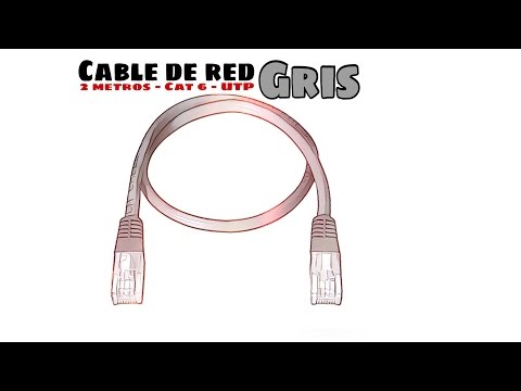 Video de Cable de red UTP CAT6 2 M Gris