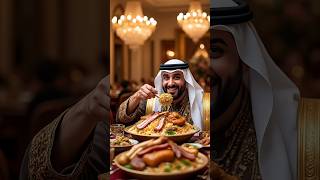 The Sheikh of Dubai likes to eat camel biryani.........#dubai #shortvideo #sheikh