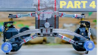 DIY GIANT RC 6 WHEELS LOG TRUCK | 6WD 6X6 RC TRACTOR | PART 4 | MAKING REAR LEAF SPRING