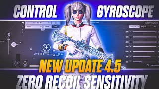 Full NEW UPDATE 4.5 CODE 🔥 PUBG MOBILE/BGMI SENSITIVITY SETTINGS 2026 | BEST SCOPE SENSITIVITY SETTING✅ Update