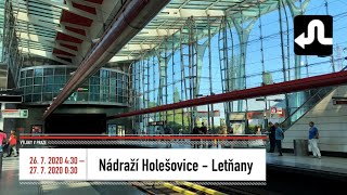 🚧 Jednodenní výluka linky metra C - Nádraží Holešovice - Letňany [4K]