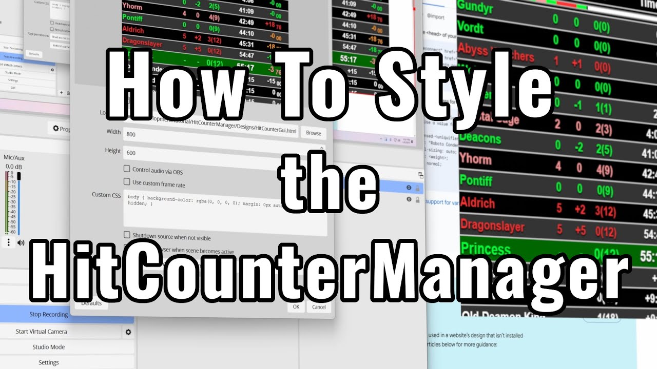 Hitcountermanager Custom Style How To Style The HitCounterManager - YouTube