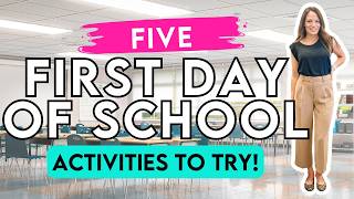 5 First Week of School Activities for Middle School & High School Teachers | Back-to-School Ideas
