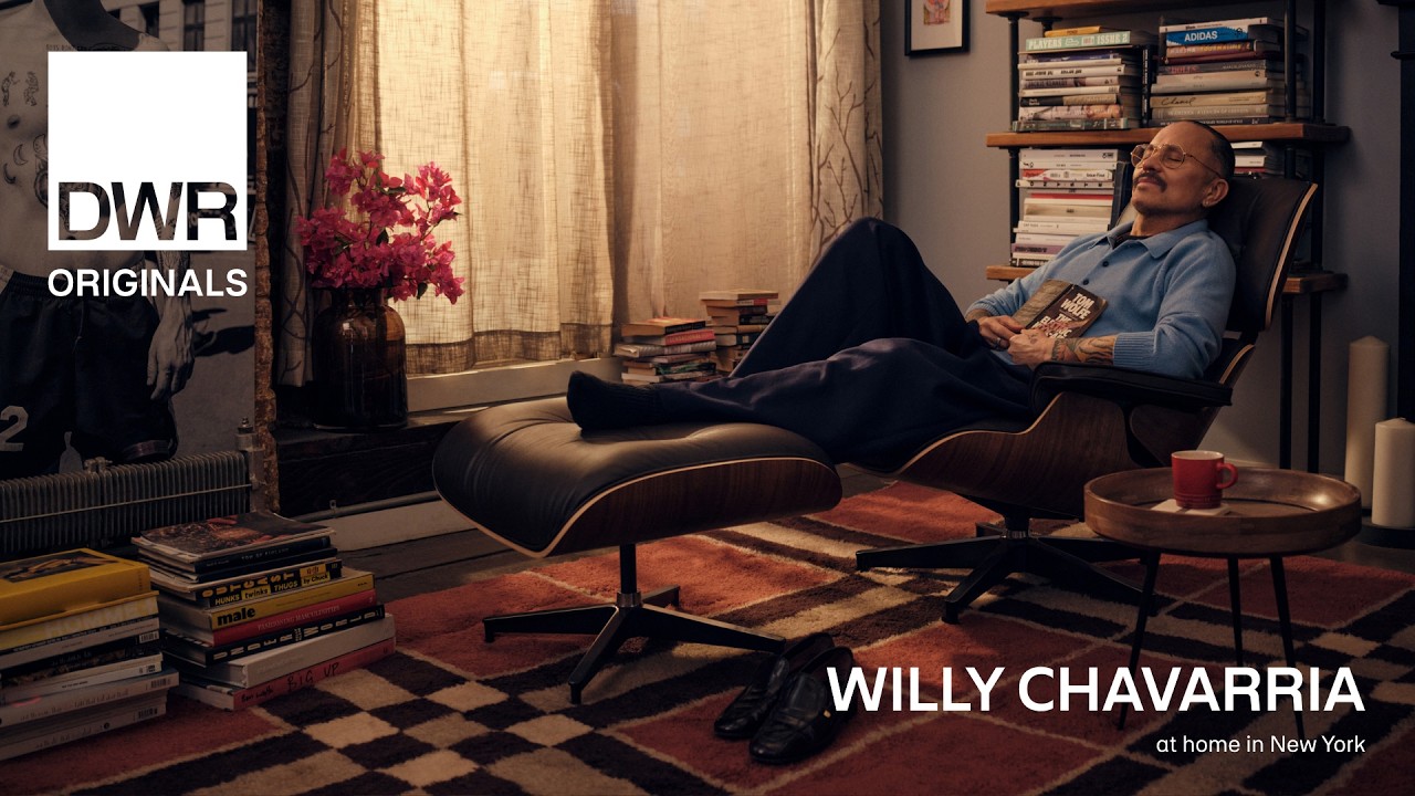 Fashion designer Willy Chavarria, at home in New York