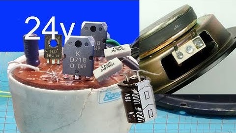 How to make simple 24v audio amplifier using transistor  use 24v battery car