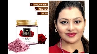 #Rosepetalspowder#Good Vibes Rose Petals powder Review and demo