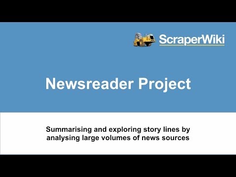 ScraperWiki NewsReader Project