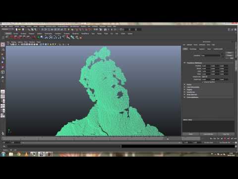 ME310 - Angenieux - Kinect to Maya Point Cloud Animation Test