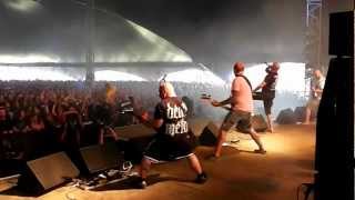 [Stageview] Benighted - Let The Blood Spill Between My Broken Teeth @ Hellfest 2012 [Drumcam][HD]