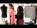 Luxury Fashion Design Studio Tour | Sewing Workspace Makeover