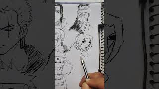 Easy drawing Sasuke Uchiha from Naruto #drawing #sasuke #easydrawing #animedrawing