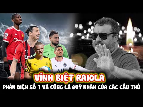 VĨNH BIỆT RAIOLA: KẺ PHẢN DIỆN SỐ 1 LÀNG BÓNG ĐÁ NHƯNG LÀ QUÝ NHÂN ĐÁNG KÍNH CỦA CÁC CẦU THỦ