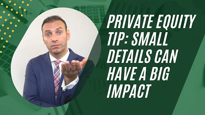 Private Equity Tip: Small Details Can Have a Big Impact