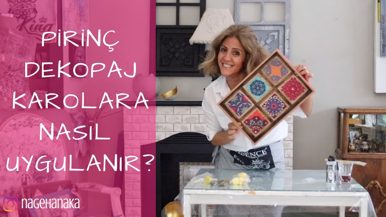 Pirinç Dekopaj Karolara Nasıl Uygulanır? - Çini Desenli Karo Yapımı