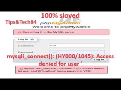 Mysqli::real_connect(): (HY000/1045): Access
