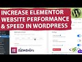 How to increase elementor wordpress speed  improve performance using nitropack  pagespeed insights