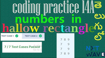 Coding Practice 14 A || numbers in Hallow Rectangle|| NXT Wave|| CCBP|| beginners problems || python