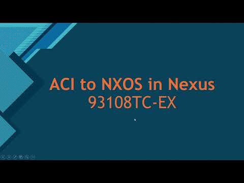 ACI IOS to NXOS in Nexus 9K | English
