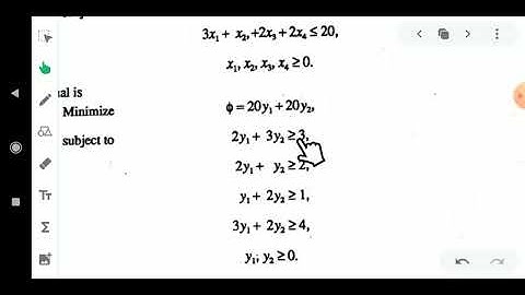 Complementary slackness conditions