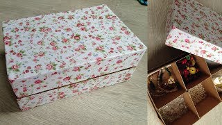 How To Make Multistorage Box From Cardboard And Milk Cartons Best Out Of Waste
