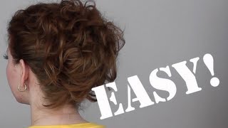 Hair Tutorial: A Quick, Easy and Messy Updo for Curly Hair