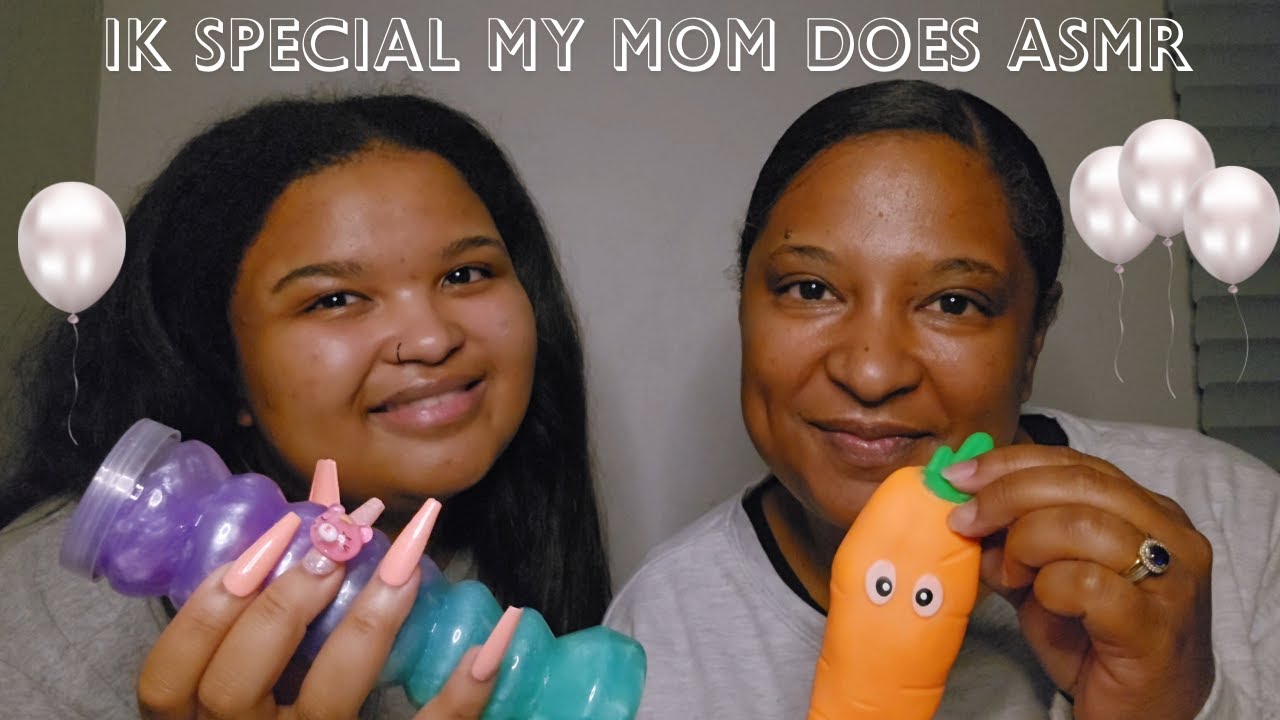 1K SPECIAL🥳, MY MOM DOES ASMR FOR THE FIRST TIME🥰