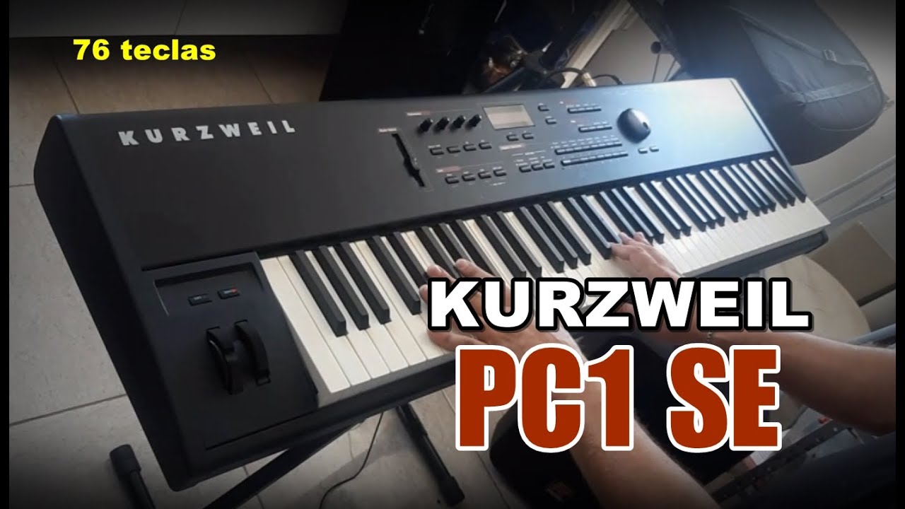 Kurzweil PC-1SE Teclado Controlador com 76 teclas de ação de piano