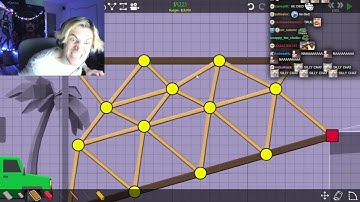 xQc Plays Poly Bridge 2 with Chat!