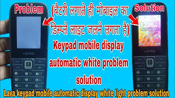 How to lava hero keypad mobile display light automatic problem solution#vikastech#mobilerepairing