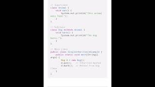 Inheritance in java
