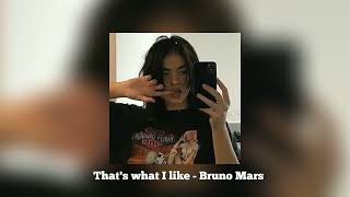 Bruno Mars  That's what I like (Sped Up)