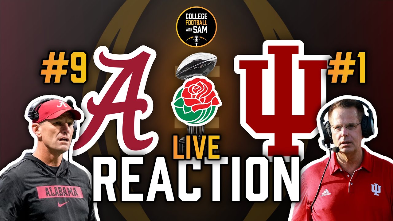 Alabama vs Indiana Rose Bowl Live - YouTube