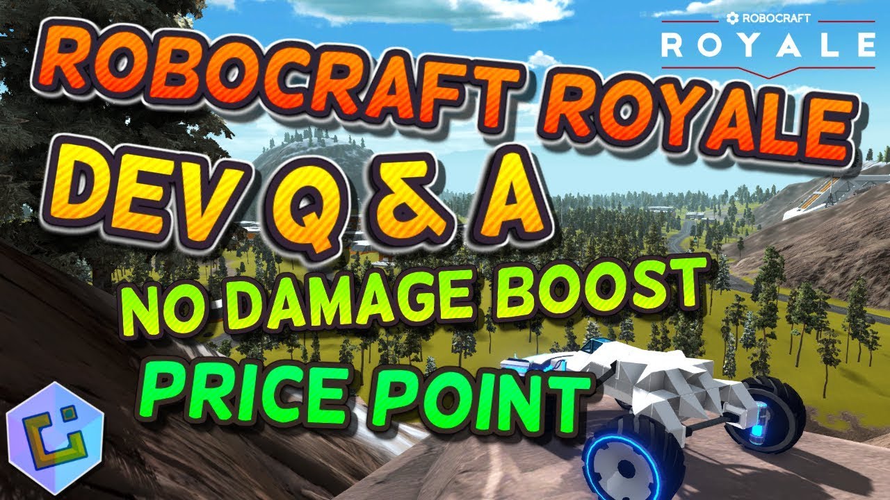 Robocraft Royale: No Damage Boost, and MUCH more (DEV Q & A 1/2)