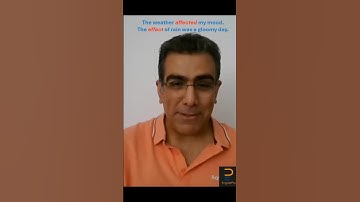 01. Vocabulary, affect vs effect #AffectVsEffect #EngLabPro #LearnEnglish