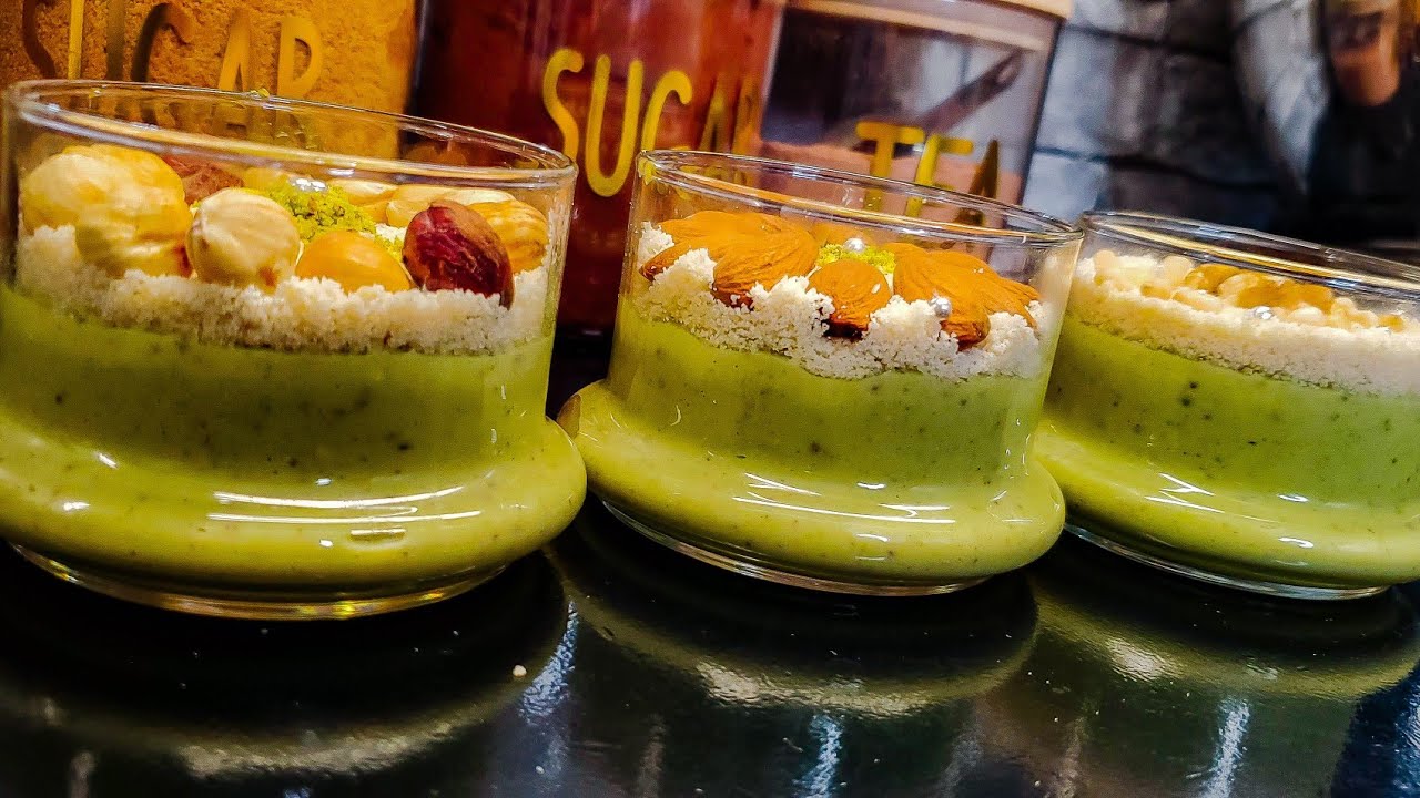 عصيدة الفستق التونسية و اهم النصائح لنجاحها creme pistache