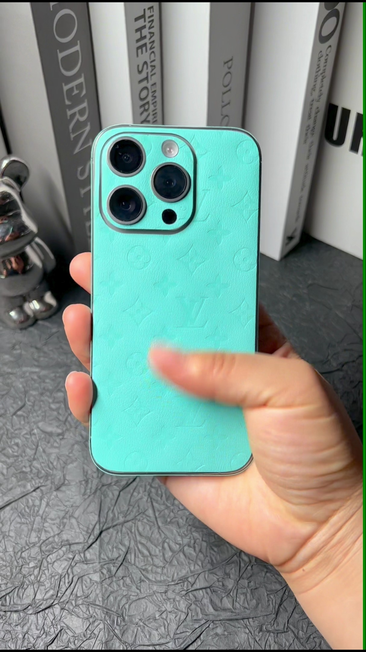 Vegan leather full cover back film, full cover back film 16promax mobile phone full cover back film