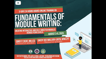 FUNDAMENTALS OF MODULE WRITING (PART 2)