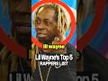 Lil Wayne Names His TOP 5 RAPPERS OF ALL TIME!