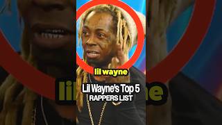 Lil Wayne Names His TOP 5 RAPPERS OF ALL TIME!