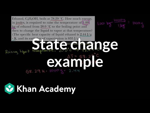 Change of state example | States of matter and intermolecular forces | Chemistry | Khan Academy