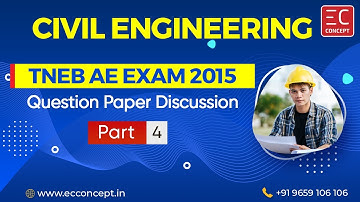 TNEB AE Exam 2015 Question Paper - Detailed Explanation in Tamil | Civil Engineering | Part - 4 of 6