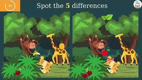Tìm điểm khác nhau giữa các bức tranh| SPOT THE DIFFERENCES
