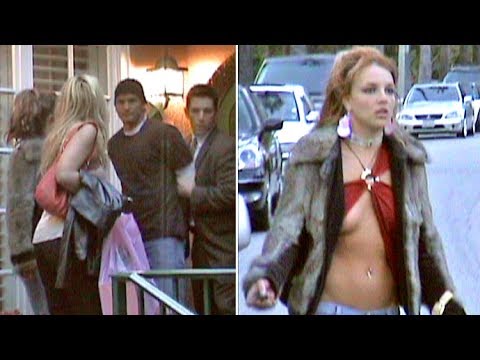 Britney Spears Runs Around In Barely-There Blouse As Brother Bryan Is 'Arrested' [2004]