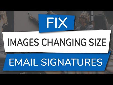 How to Fix Email Signature Images Changing Size
