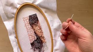How to end your thread in cross stitch